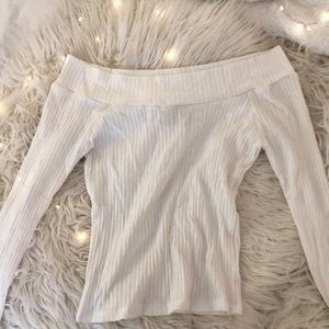 Urban outfitters off the shoulder white top